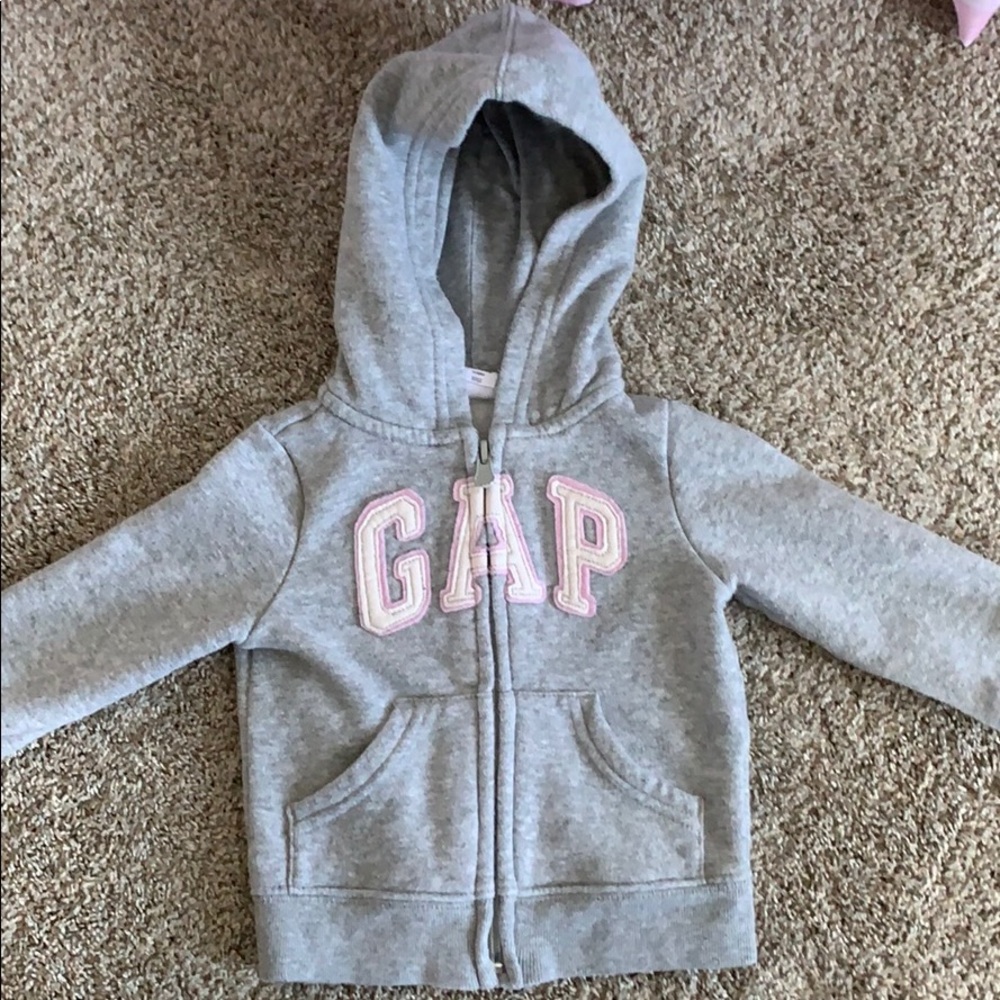 Grey zip up hoodie